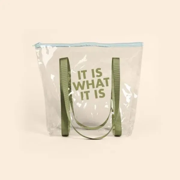 Large, gusseted, two-handled tote with zipper closure that measures 15" W... from ASI 74710 Numo