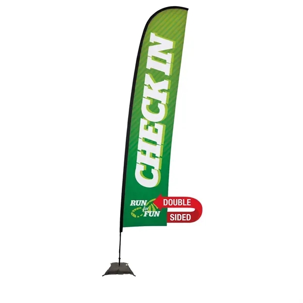 17' premium blade sail sign made of super poly knit fabric... from ASI 87188 Showdown Displays