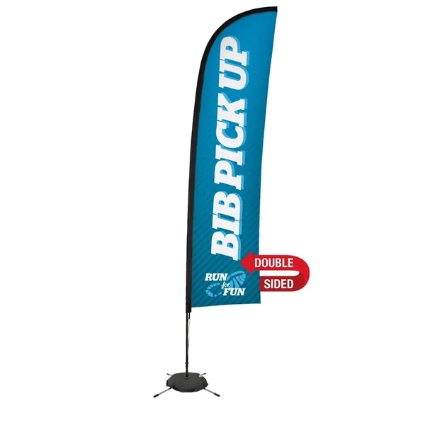 13' premium blade sail sign made of super poly knit fabric... from ASI 87188 Showdown Displays
