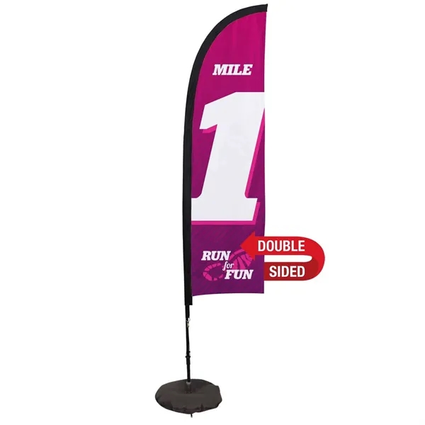 7' premium blade sail sign made of super poly knit fabric... from ASI 87188 Showdown Displays