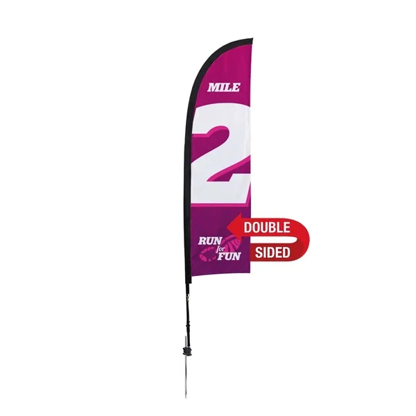 7' premium blade sail sign made of super poly knit fabric... from ASI 87188 Showdown Displays