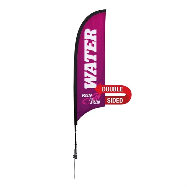 7' razor sail sign made of super poly knit fabric with... from ASI 87188 Showdown Displays