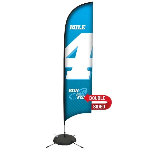 13' razor sail sign made of super poly knit fabric with... from ASI 87188 Showdown Displays