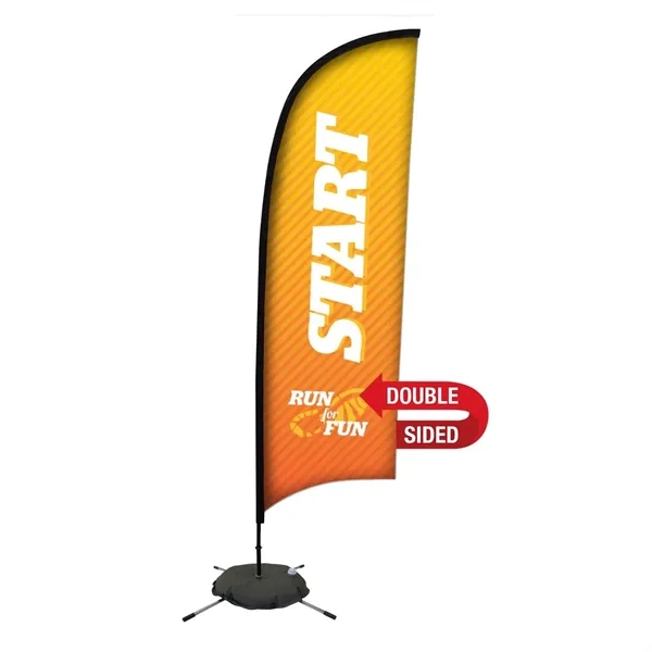 9' razor sail sign made of super poly knit fabric with... from ASI 87188 Showdown Displays