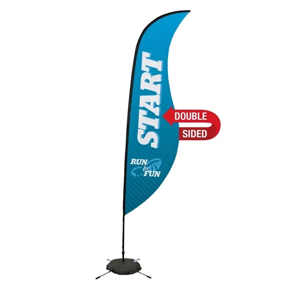 13' sail sign made of super poly knit fabric with a... from ASI 87188 Showdown Displays