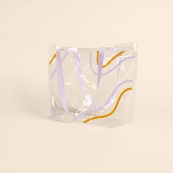 Vinyl tote with an exterior gussets that measures 17.75" x 13.5"... from ASI 74710 Numo