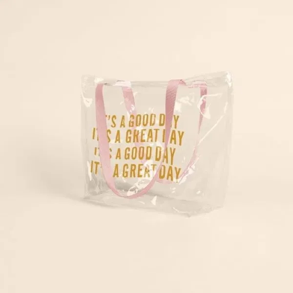 Vinyl tote with an exterior gussets that measures 17.75" x 13.5"... from ASI 74710 Numo