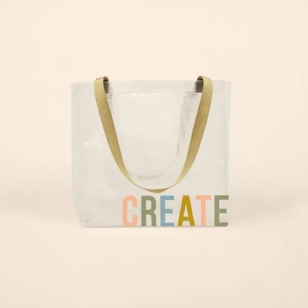 Vinyl tote with an exterior gussets that measures 17.75" x 13.5"... from ASI 74710 Numo