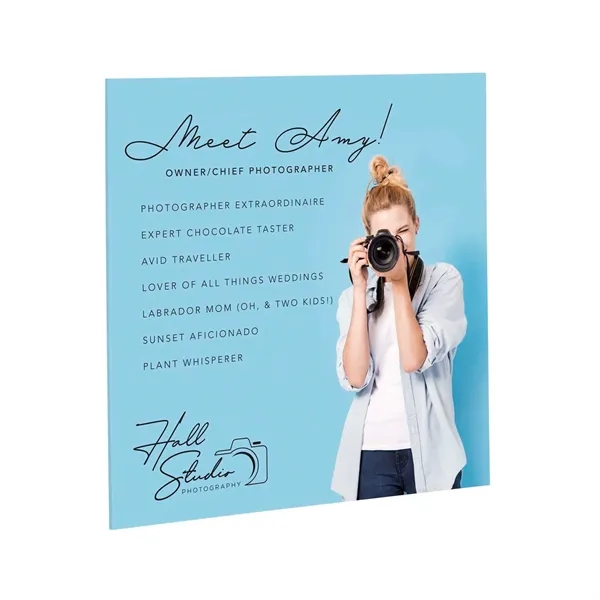 12" x 12" acrylic print with shadow mount and full-color digital... from ASI 87188 Showdown Displays