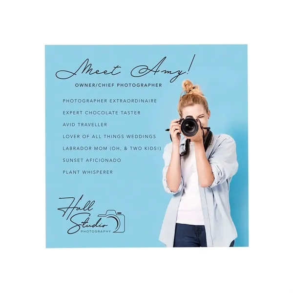 12" x 12" acrylic print with shadow mount and full-color digital... from ASI 87188 Showdown Displays