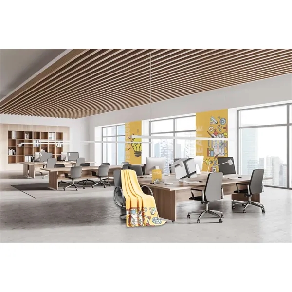 60" x 80" fleece blanket with hemmed edge and dye sublimated... from ASI 87188 Showdown Displays