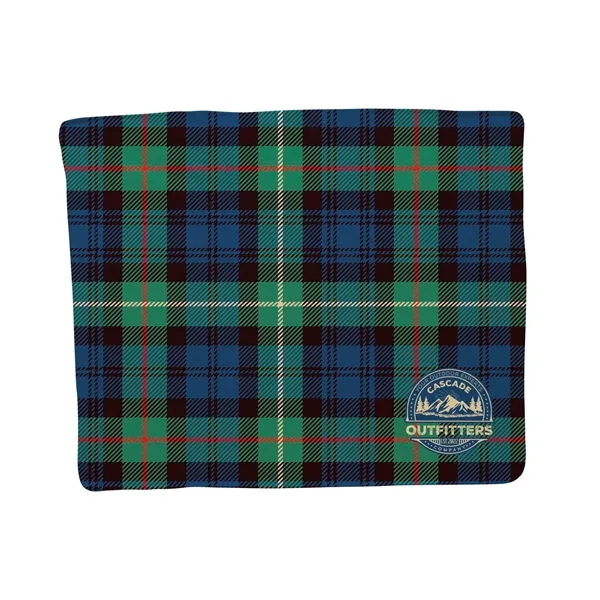 30" x 40" fleece blanket with Sherpa backing and dye sublimated... from ASI 87188 Showdown Displays