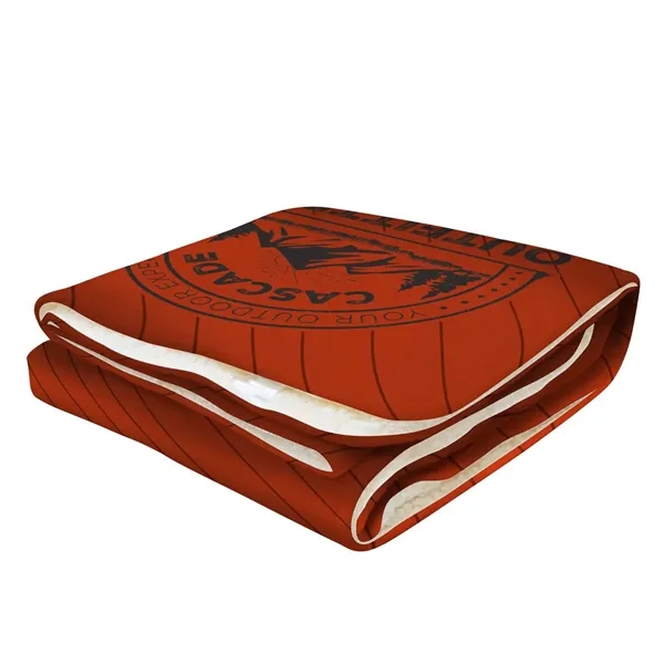 60" x 80" fleece blanket with Sherpa backing and dye sublimated... from ASI 87188 Showdown Displays