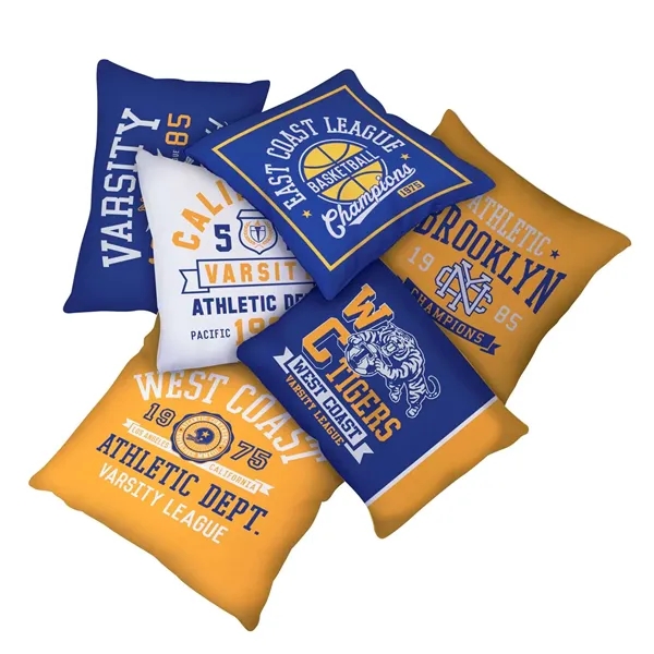 20" x 20" decorative pillow with double-sided, dye sublimation printed pillow... from ASI 87188 Showdown Displays