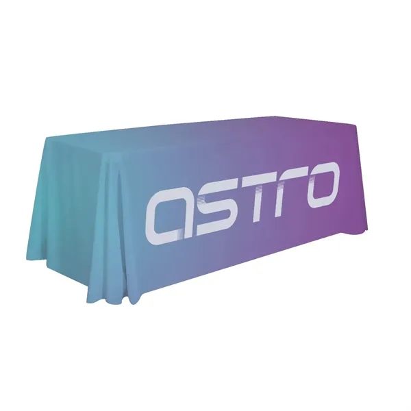 6' polyester table throws with 3 sides, draped corners and a... from ASI 87188 Showdown Displays