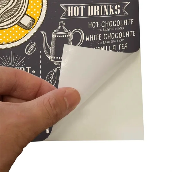 24" x 36" wall decal made of opaque matte white vinyl... from ASI 87188 Showdown Displays