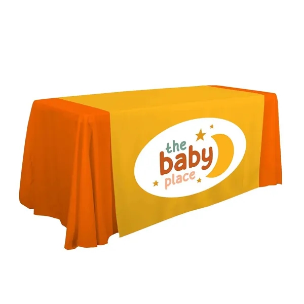 57" laser cut table runner made of polyester poplin with customization.... from ASI 87188 Showdown Displays