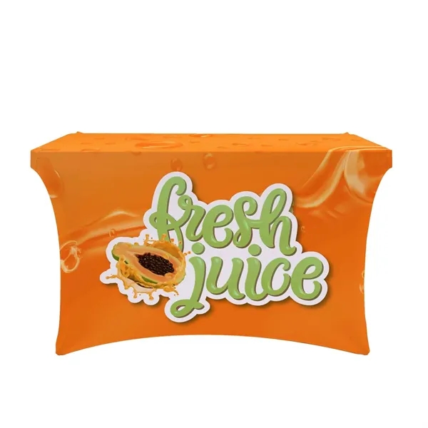 4' table throw made of two-way stretch fabric with form-fitting look... from ASI 87188 Showdown Displays