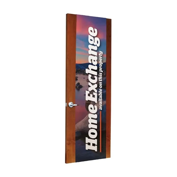 24" x 80" fabric door wrap cover with full color print.... from ASI 87188 Showdown Displays