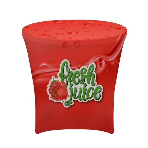 Form-fitting table throw for round tables measuring 31.5" in diameter.... from ASI 87188 Showdown Displays