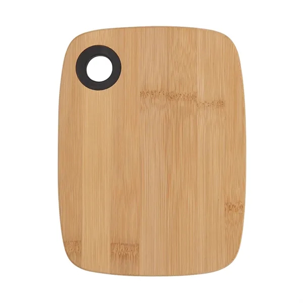 Bamboo cutting board with silicone ring plus laser engraving on 1... from ASI 37218 Athena Promo (tm)