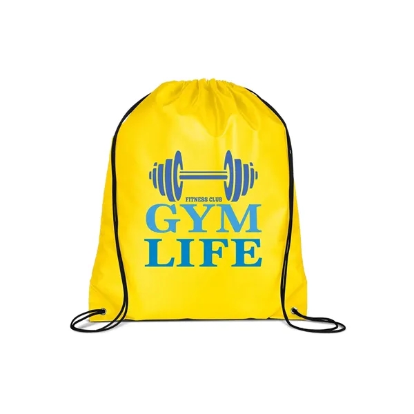 Polyester cinch-up backpack with adjustable soft nylon shoulder strap that doubles... from ASI 34063 alphabroder