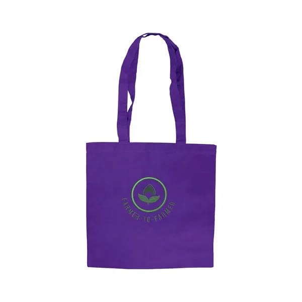All-natural cotton canvas tote bag with matching drop handles that measures... from ASI 34063 alphabroder