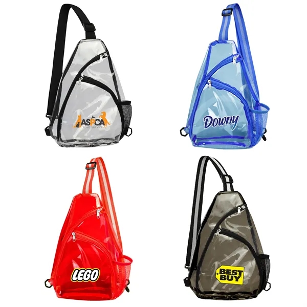 Clear sling bag. Perfect for concerts or festival giveaways.... from ASI 44900 NC Custom (CI/Lanco) / Lanco