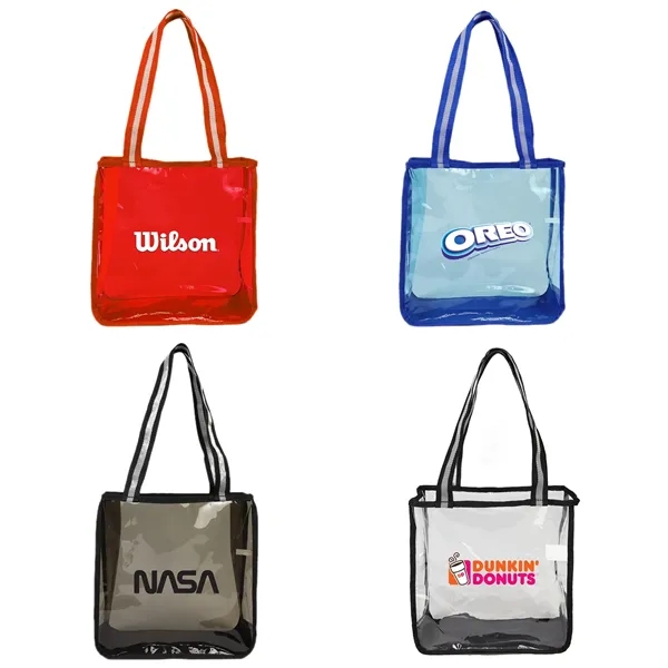 Clear tote. Perfect for retail promotions or event giveaways.... from ASI 44900 NC Custom (CI/Lanco) / Lanco