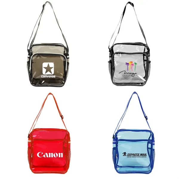 Clear tech bag with adjustable strap. Great for events or conference... from ASI 44900 NC Custom (CI/Lanco) / Lanco