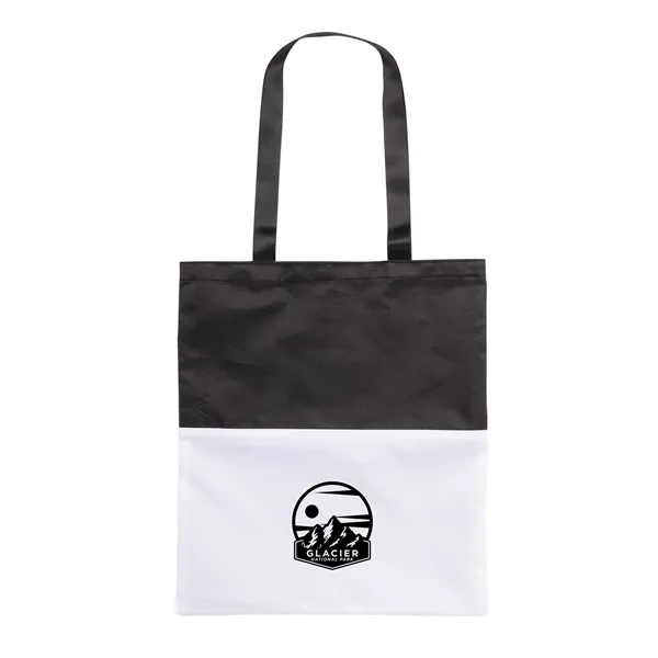 300D RPET tote bag with two-tone design and full-color sublimation on... from ASI 44900 NC Custom (CI/Lanco) / Lanco