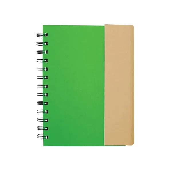 Recycled journal with magnetic flap closure, 70 sheets of paper, sticky... from ASI 34063 alphabroder