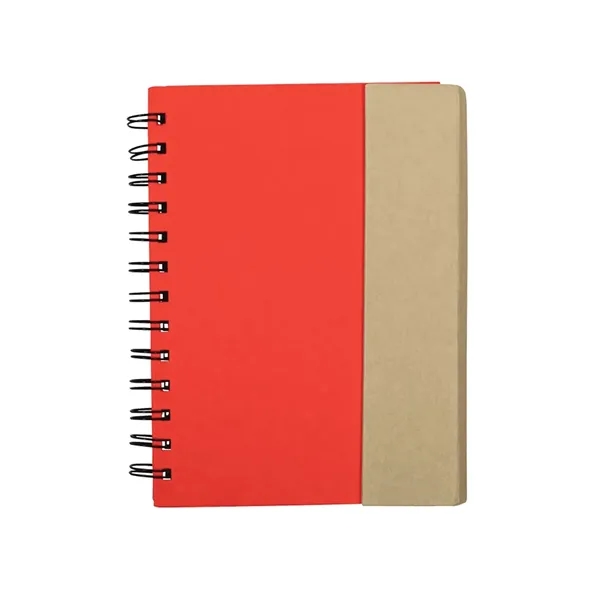 Recycled journal with magnetic flap closure, 70 sheets of paper, sticky... from ASI 34063 alphabroder