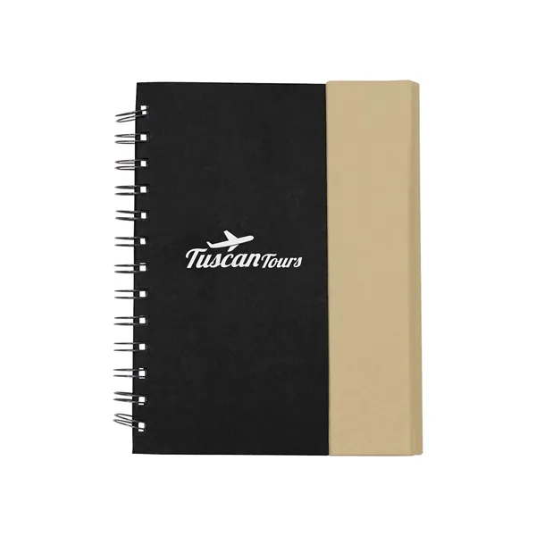Recycled journal with magnetic flap closure, 70 sheets of paper, sticky... from ASI 34063 alphabroder