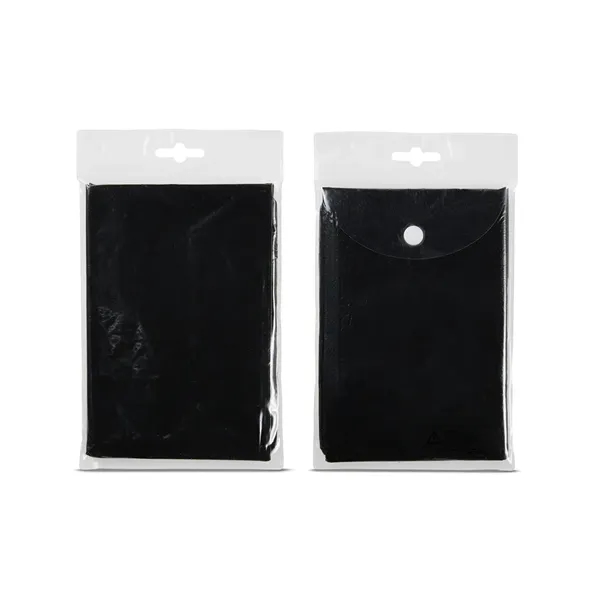 Disposable rain poncho with hood and compact pouch with snap closure.... from ASI 34063 alphabroder