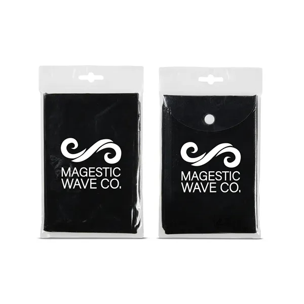 Disposable rain poncho with hood and compact pouch with snap closure.... from ASI 34063 alphabroder