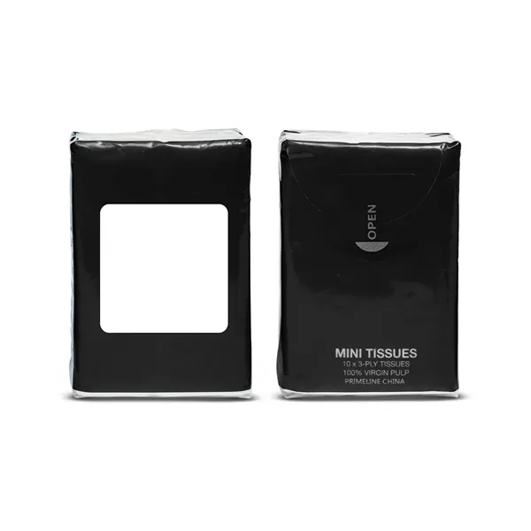 Re-sealable, non-refillable, miniature tissue pack with ten 3-ply tissues.... from ASI 34063 alphabroder