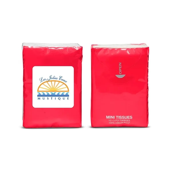 Re-sealable, non-refillable, miniature tissue pack with ten 3-ply tissues.... from ASI 34063 alphabroder