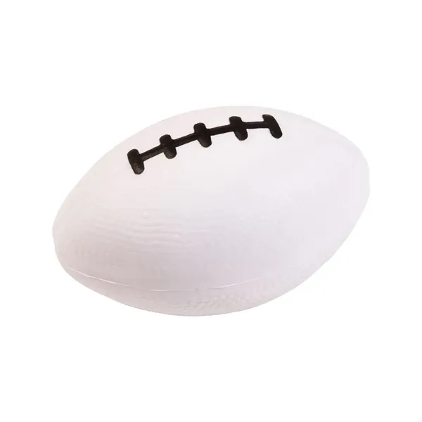 Football shaped stress reliever made of polyurethane foam; customization included.... from ASI 34063 alphabroder