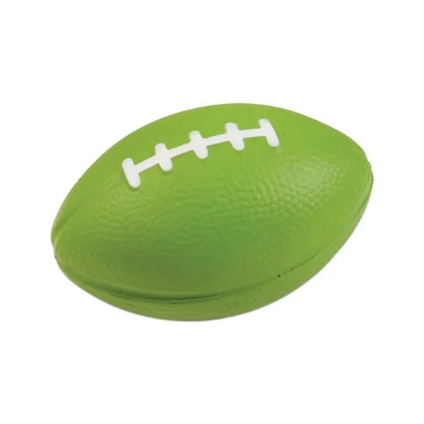Football shaped stress reliever made of polyurethane foam; customization included.... from ASI 34063 alphabroder