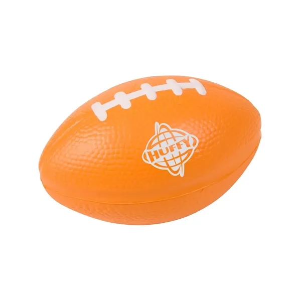 Football shaped stress reliever made of polyurethane foam; customization included.... from ASI 34063 alphabroder