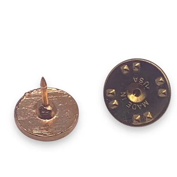 1/2" round lapel pin containing the yin yang symbol. Blank.... from ASI 96235 Wehr Industries Inc