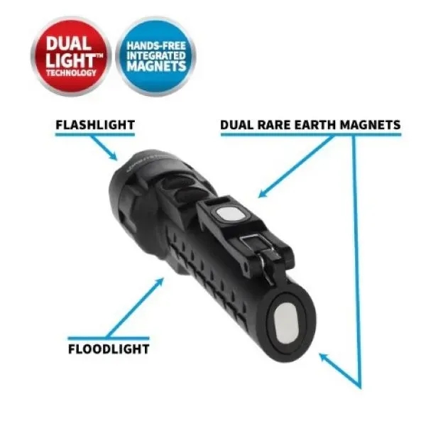Nightstick NSP-2422 dual light, dual magnet flashlight 130 lumen flashlight, 110... from ASI 41561 Brand Box USA, LLC