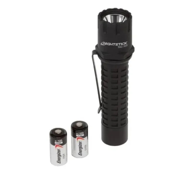 Nightstick Tac 300b Tactical flashlight non rechargeable. 180 Lumens. 3 hours... from ASI 41561 Brand Box USA, LLC