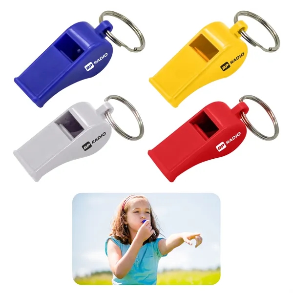 Plastic Whistle Keychain.... from ASI 52710 Lincoln Line