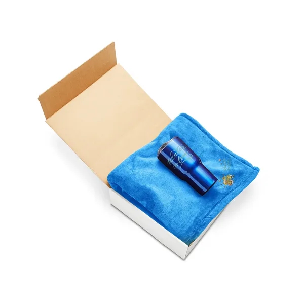 Laid Back Comfort Gift Set includes blanket and vacuum tumbler in... from ASI 79530 Prime Line