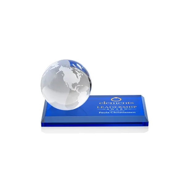Globe VividPrint™ Award on Rectangle - Blue... from ASI 84592 St Regis Group / St Regis