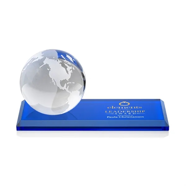 Globe VividPrint™ Award on Rectangle - Blue... from ASI 84592 St Regis Group / St Regis