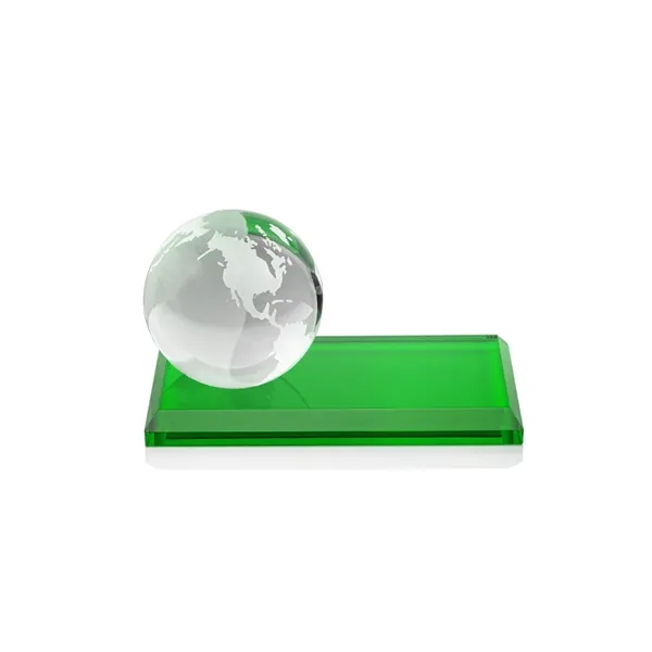 Globe VividPrint™ Award on Rectangle - Green... from ASI 84592 St Regis Group / St Regis