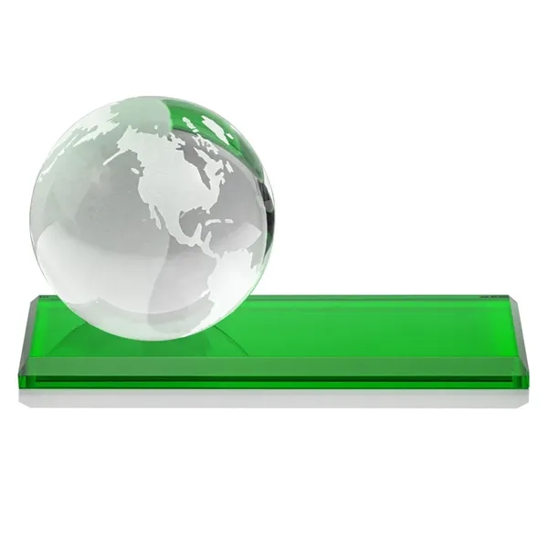 Globe VividPrint™ Award on Rectangle - Green... from ASI 84592 St Regis Group / St Regis